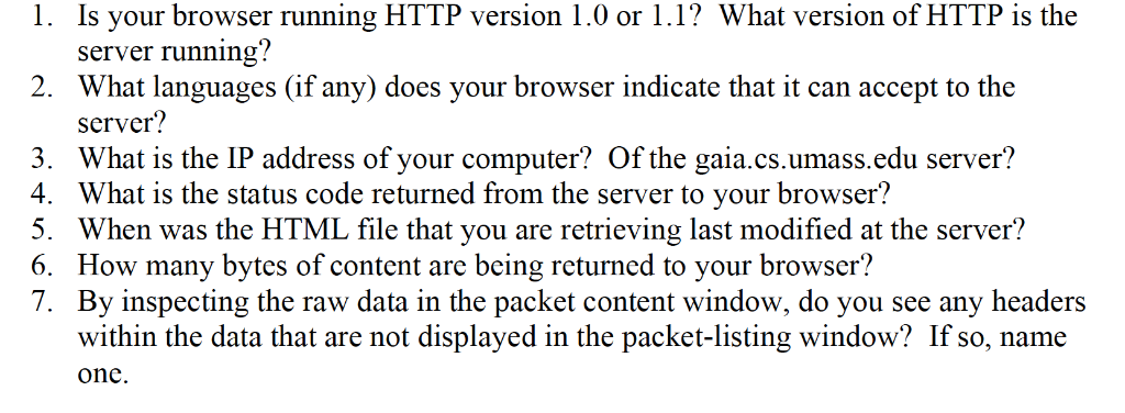 Is your browser running http version 1.0 or 1.1? what version of http is the server running?