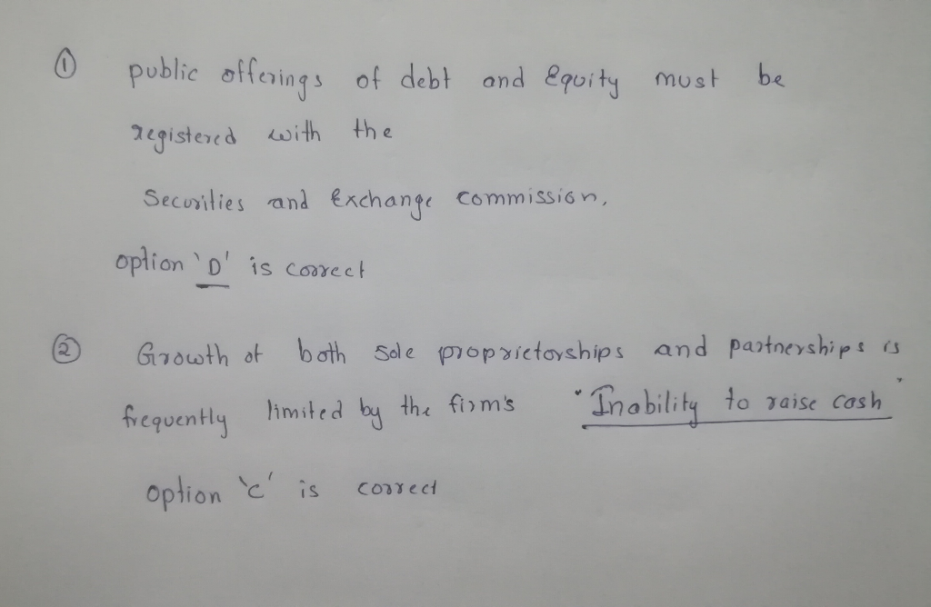 Public offerings of debt and equity must be registered with which one of the following?