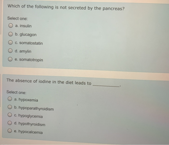 Which of the following is not secreted by the pancreas?