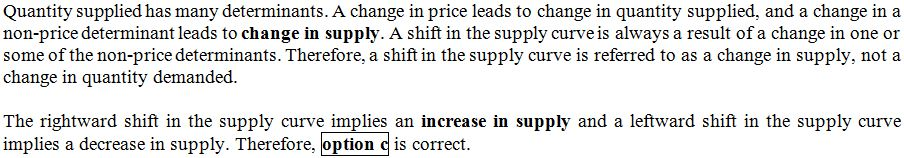 A rightward shift of a supply curve is called a(n)
