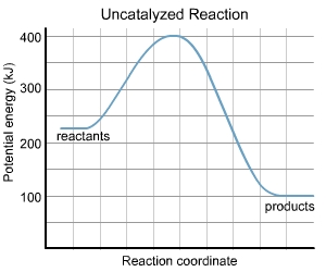 What is the value of the activation energy of the uncatalyzed reaction?