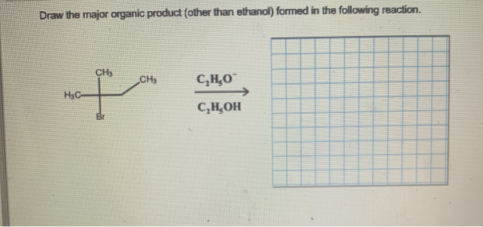 Draw the major organic product (other than ethanol) formed in the following reaction.
